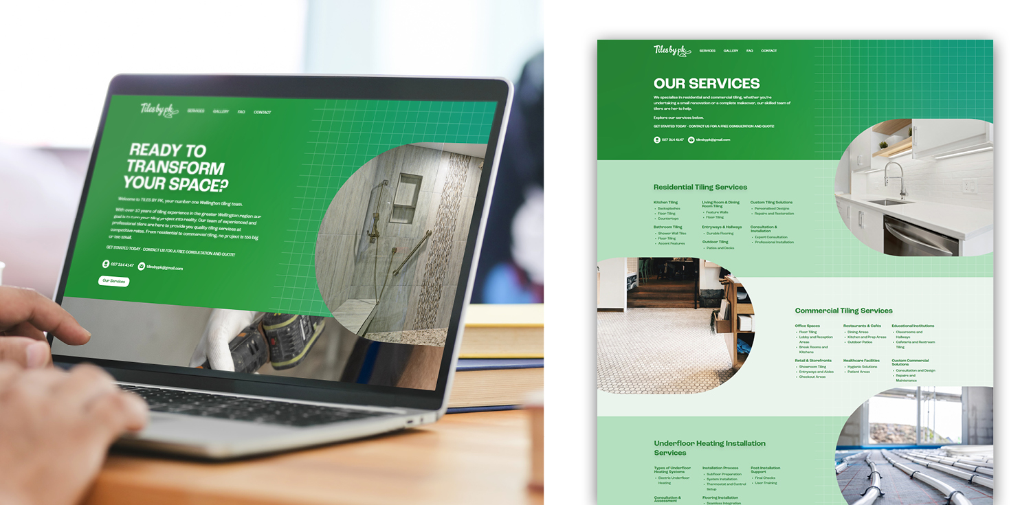 Tiles by PK - Website Design